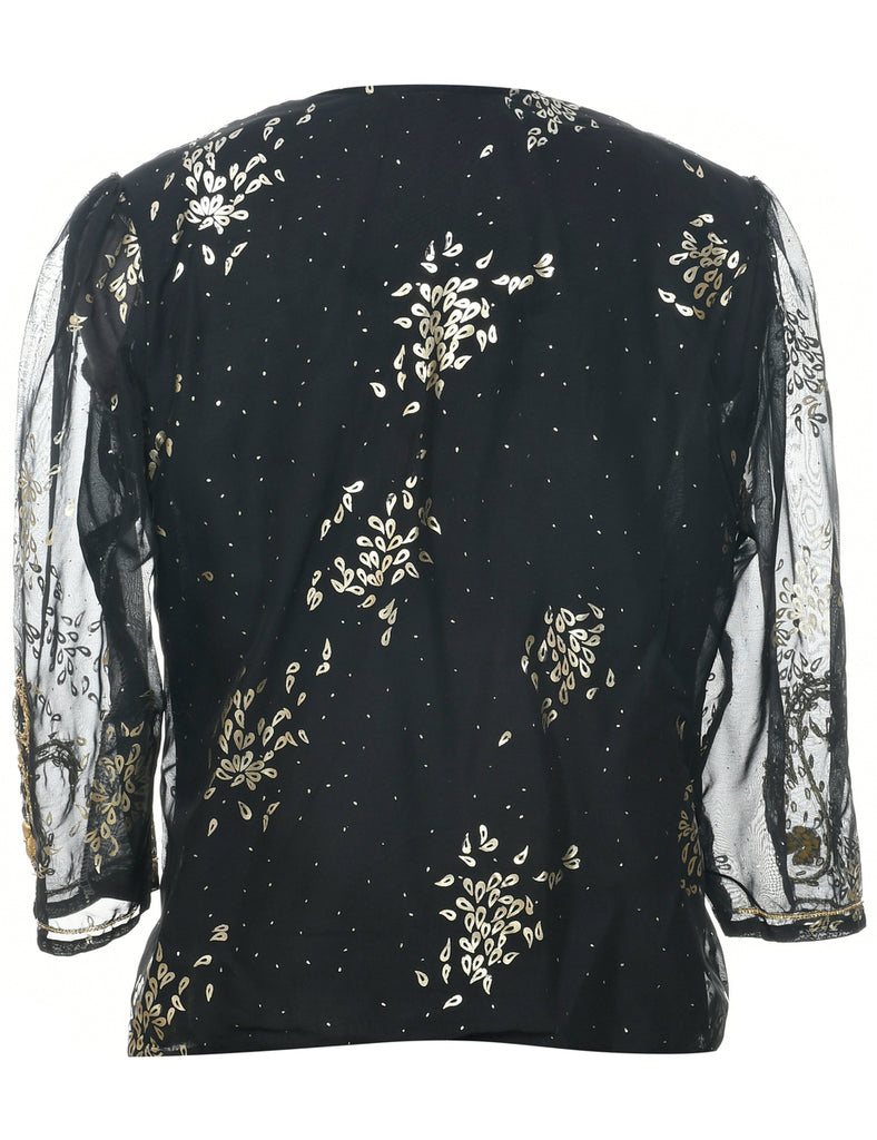 Paisley Pattern Evening Jacket - L