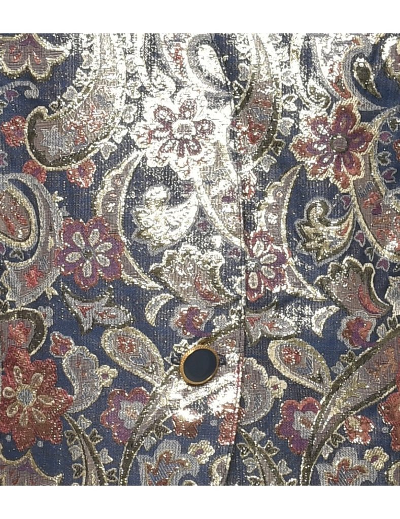 Paisley Pattern Evening Jacket - L