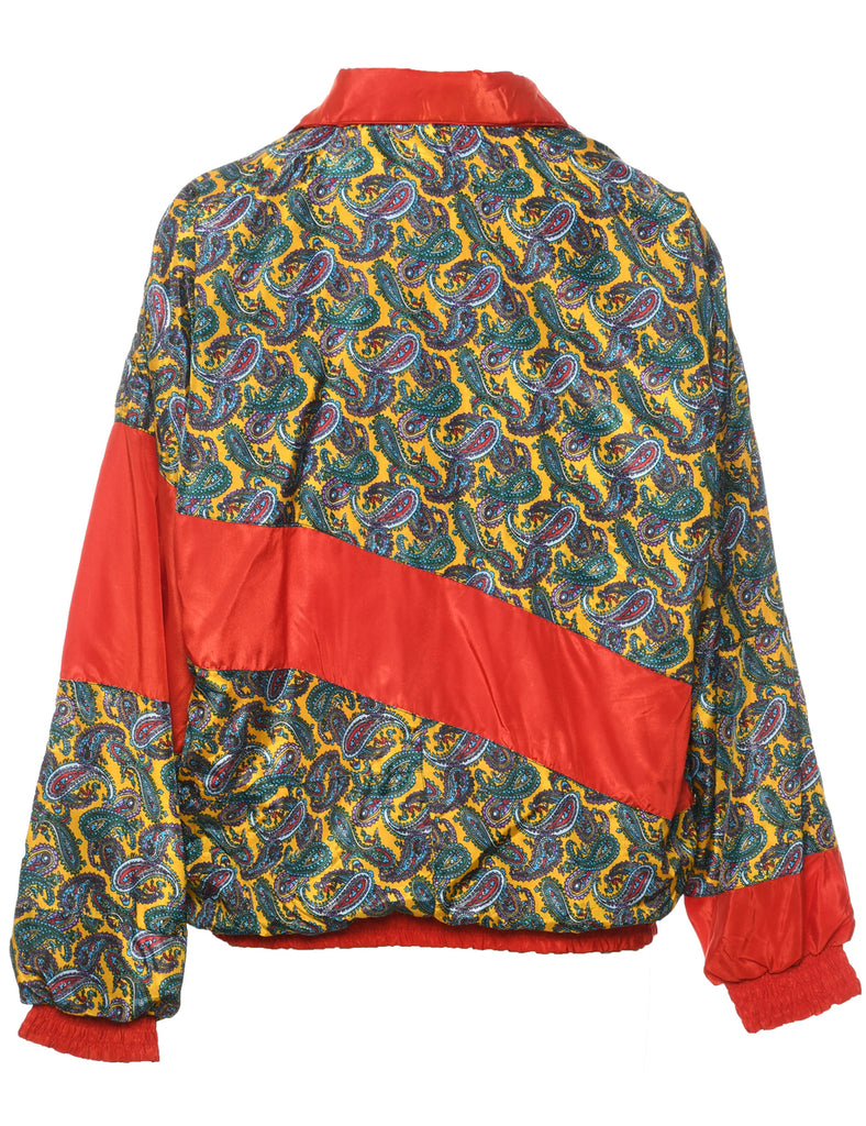 Paisley Pattern Nylon Jacket - M