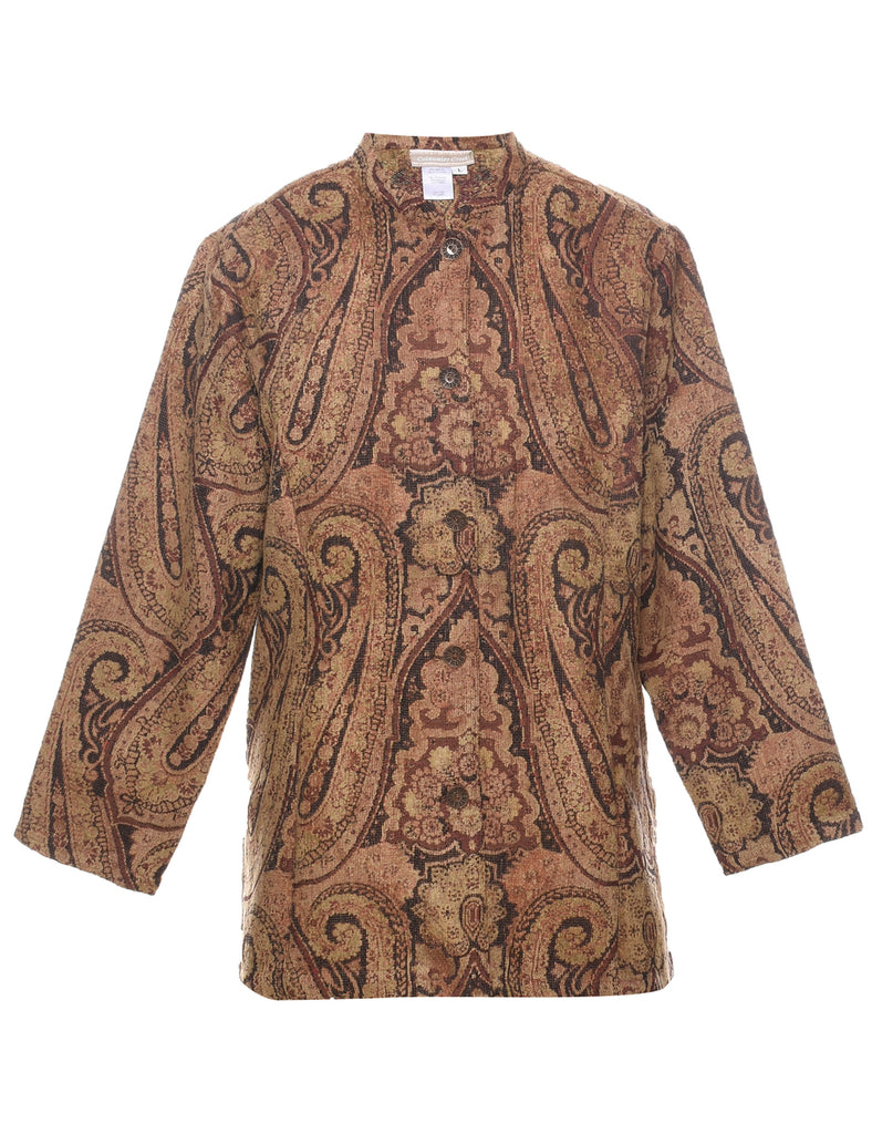 Paisley Pattern Tapestry Jacket - L