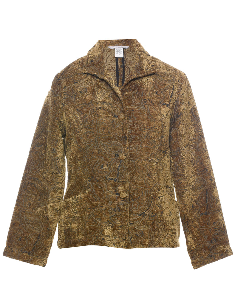 Paisley Pattern Tapestry Jacket - S