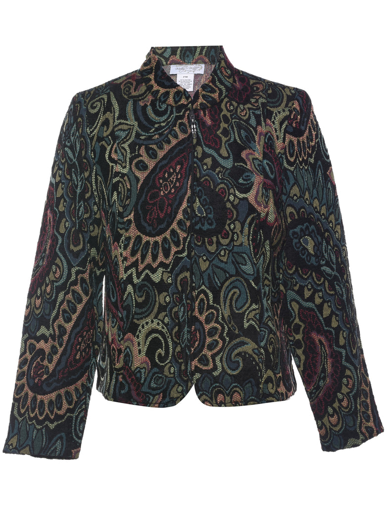 Paisley Pattern Tapestry Jacket - M