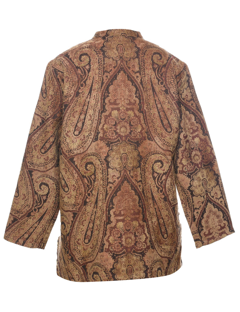 Paisley Pattern Tapestry Jacket - L