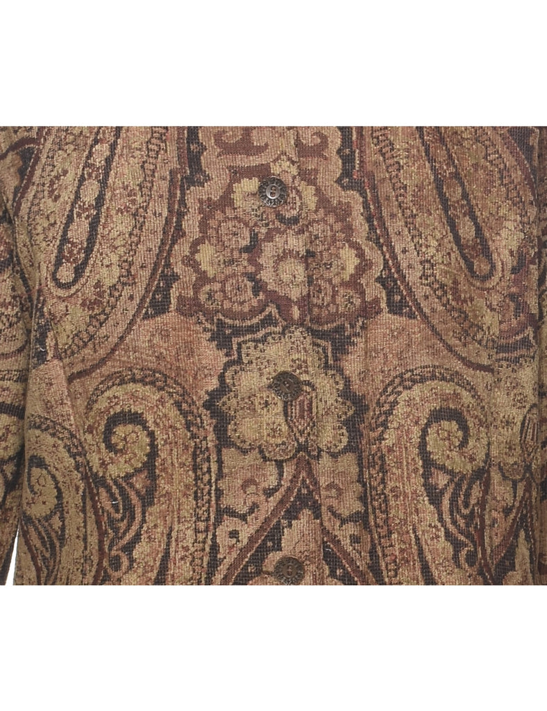 Paisley Pattern Tapestry Jacket - L