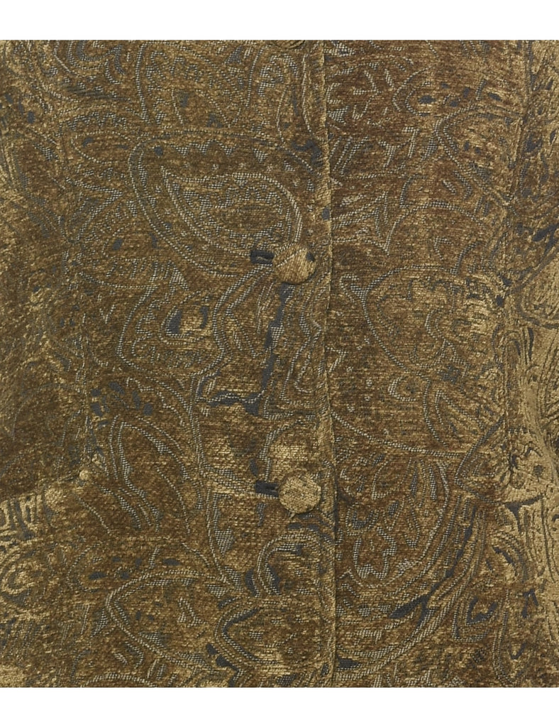 Paisley Pattern Tapestry Jacket - S