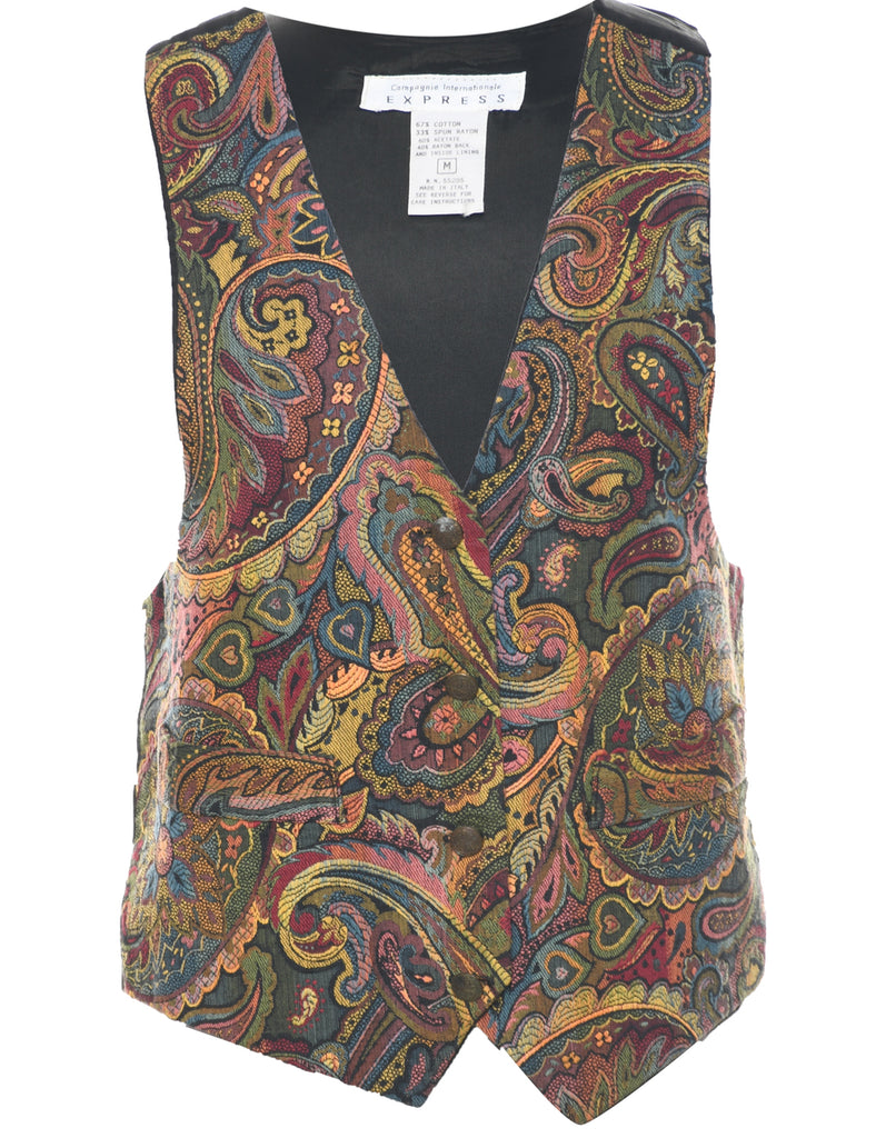 Paisley Pattern Tapestry Waistcoat - M