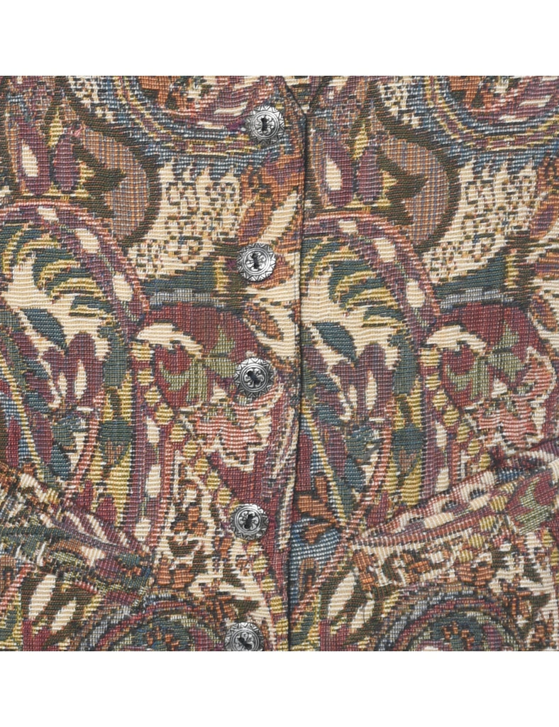 Paisley Pattern Tapestry Waistcoat - M