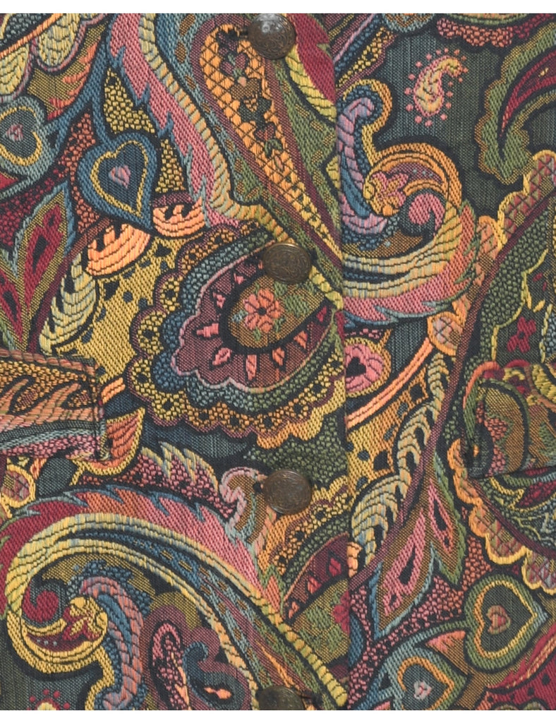 Paisley Pattern Tapestry Waistcoat - M
