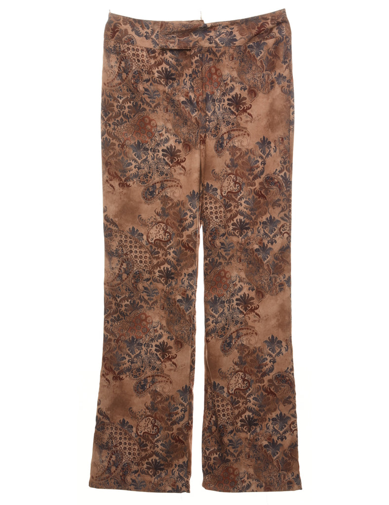 Paisley Pattern Y2K Trousers - W30 L32