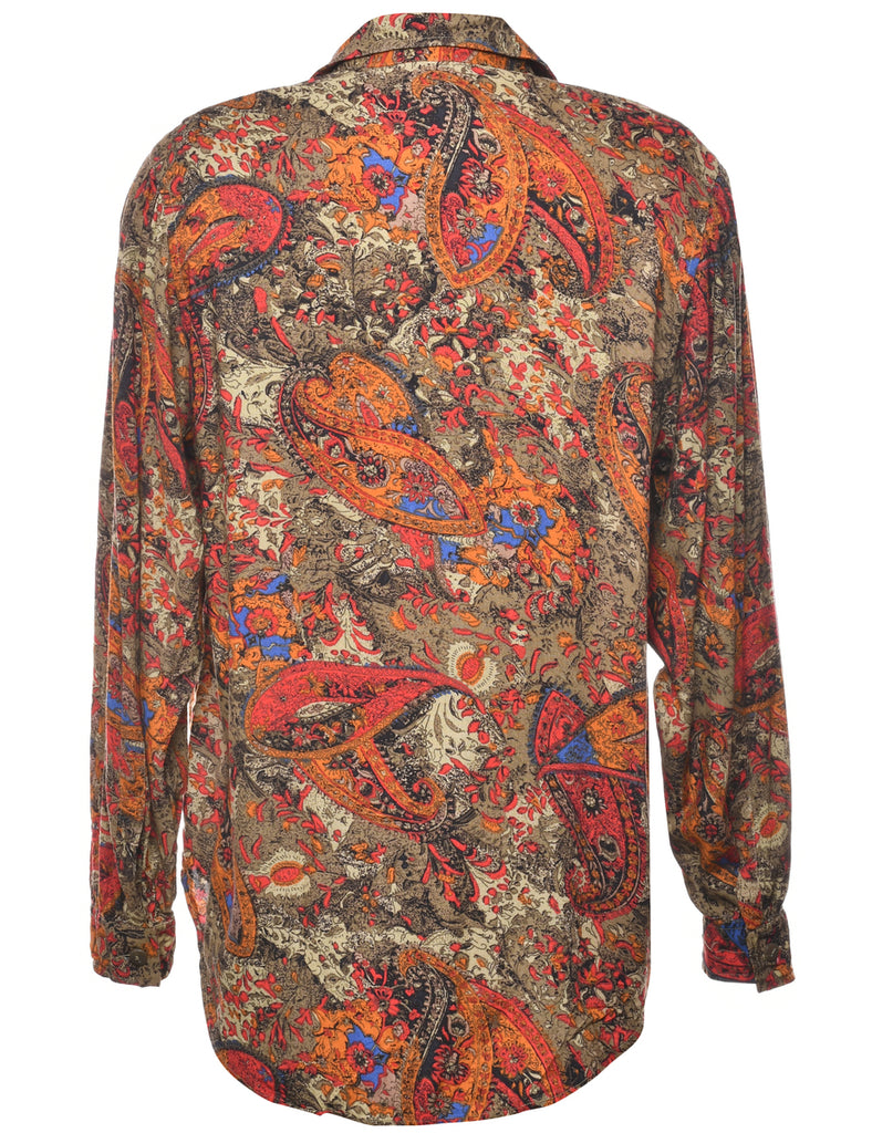 Paisley Print Blouse - M