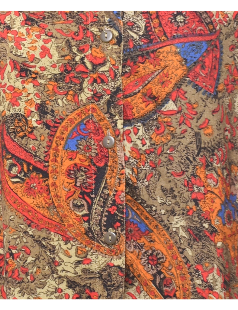 Paisley Print Blouse - M