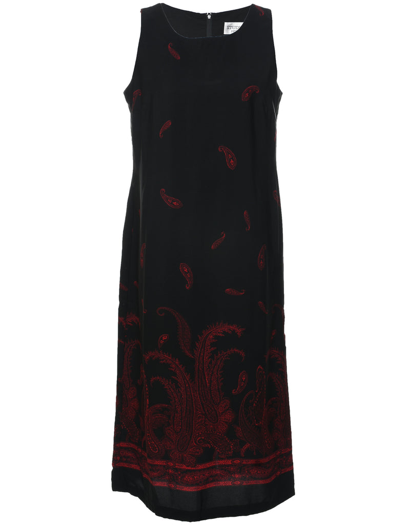 Paisley Print Dress - L