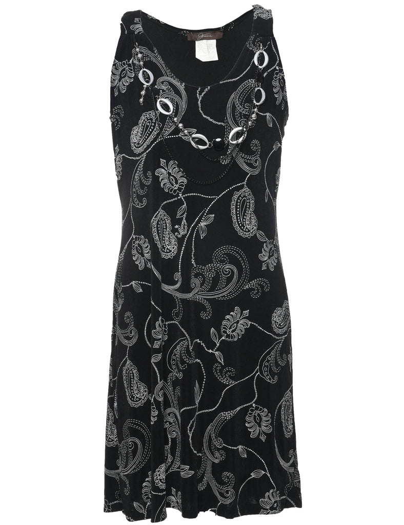 Paisley Print Dress - L