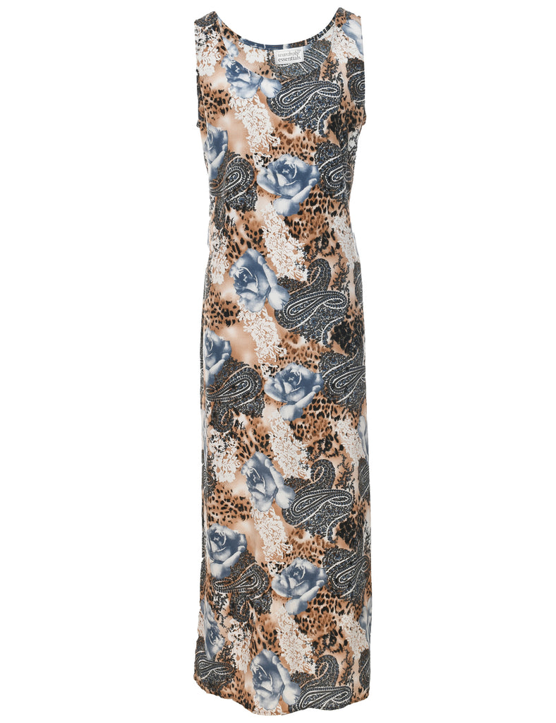 Paisley Print Dress - L