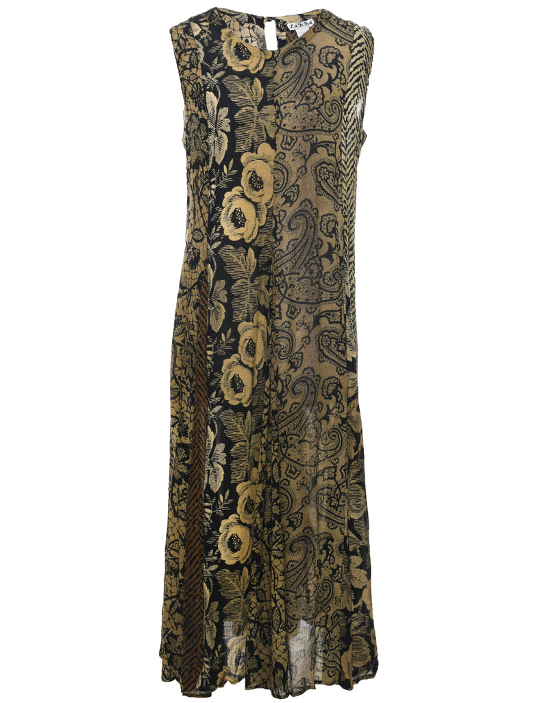 Paisley Print Dress - L
