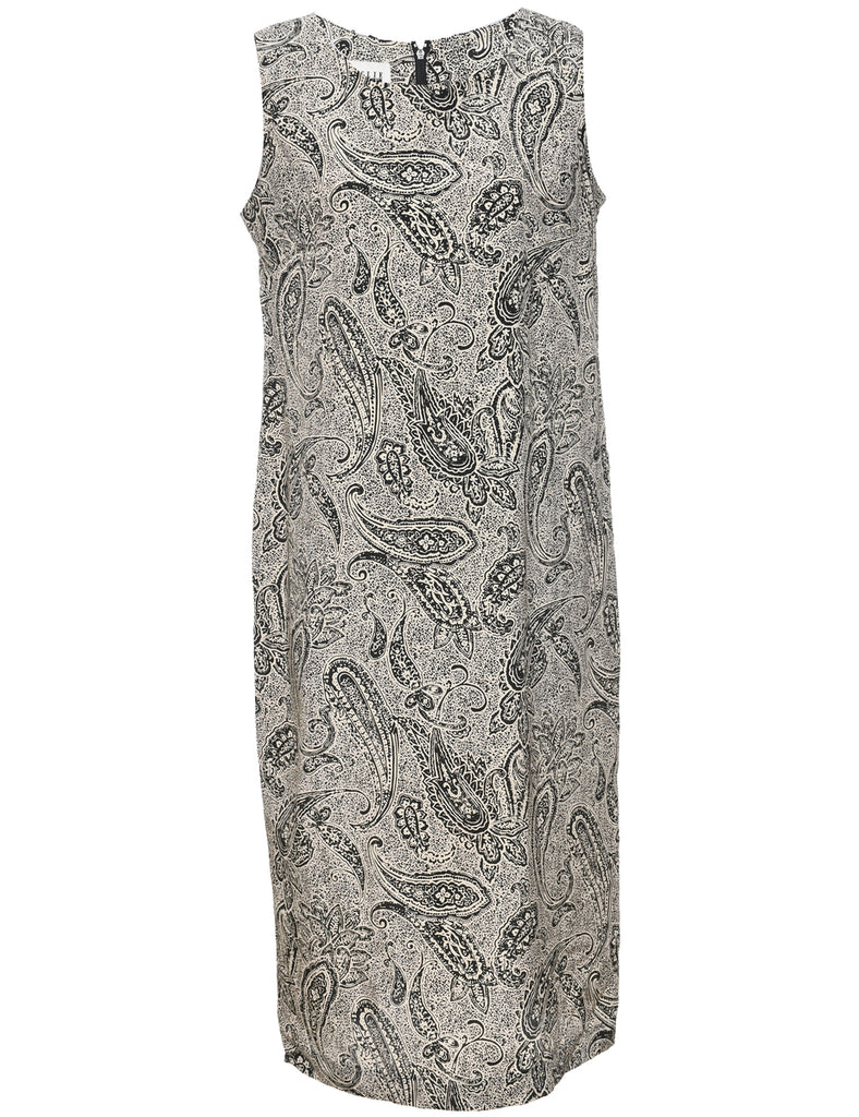 Paisley Print Dress - L