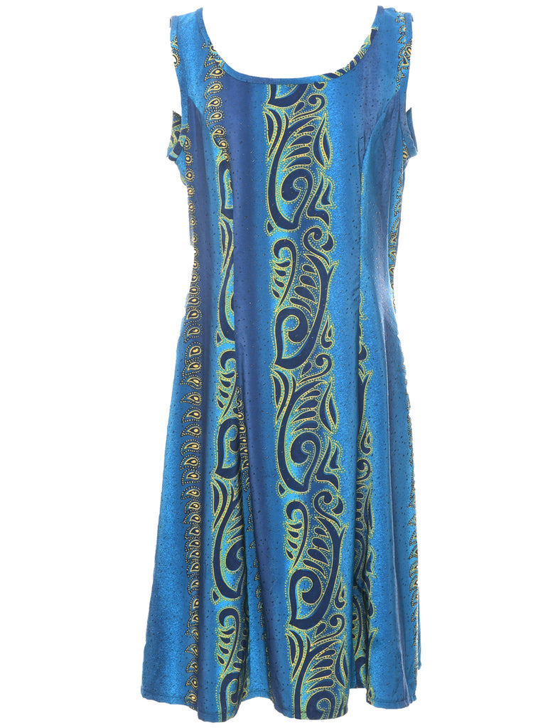 Paisley Print Dress - L