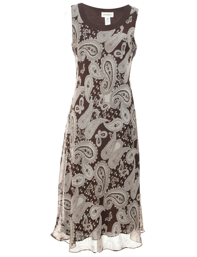 Paisley Print Dress - M
