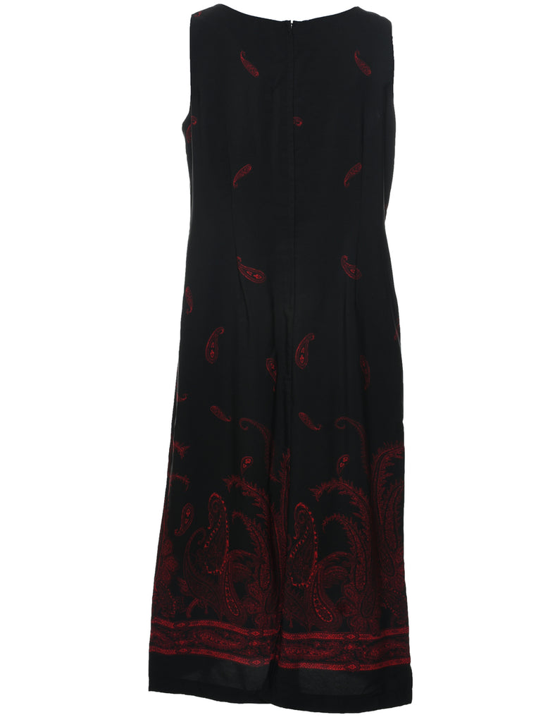 Paisley Print Dress - L