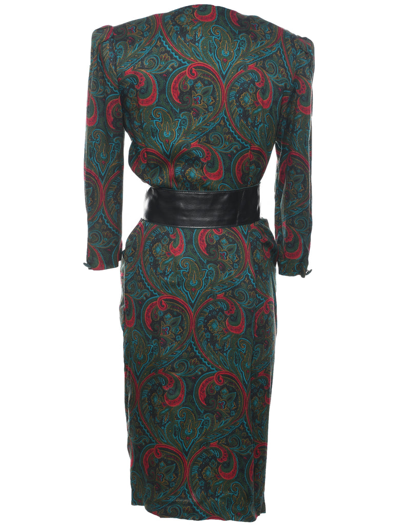 Paisley Print Dress - M