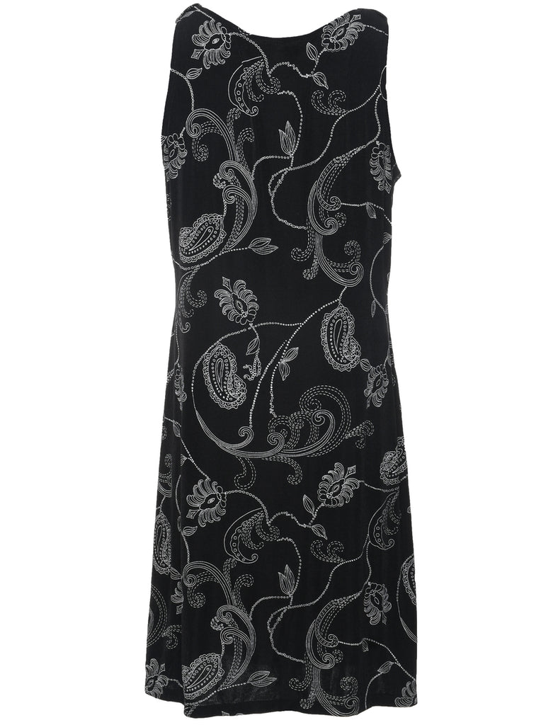 Paisley Print Dress - L