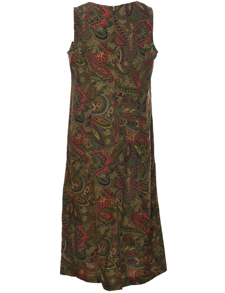 Paisley Print Dress - L
