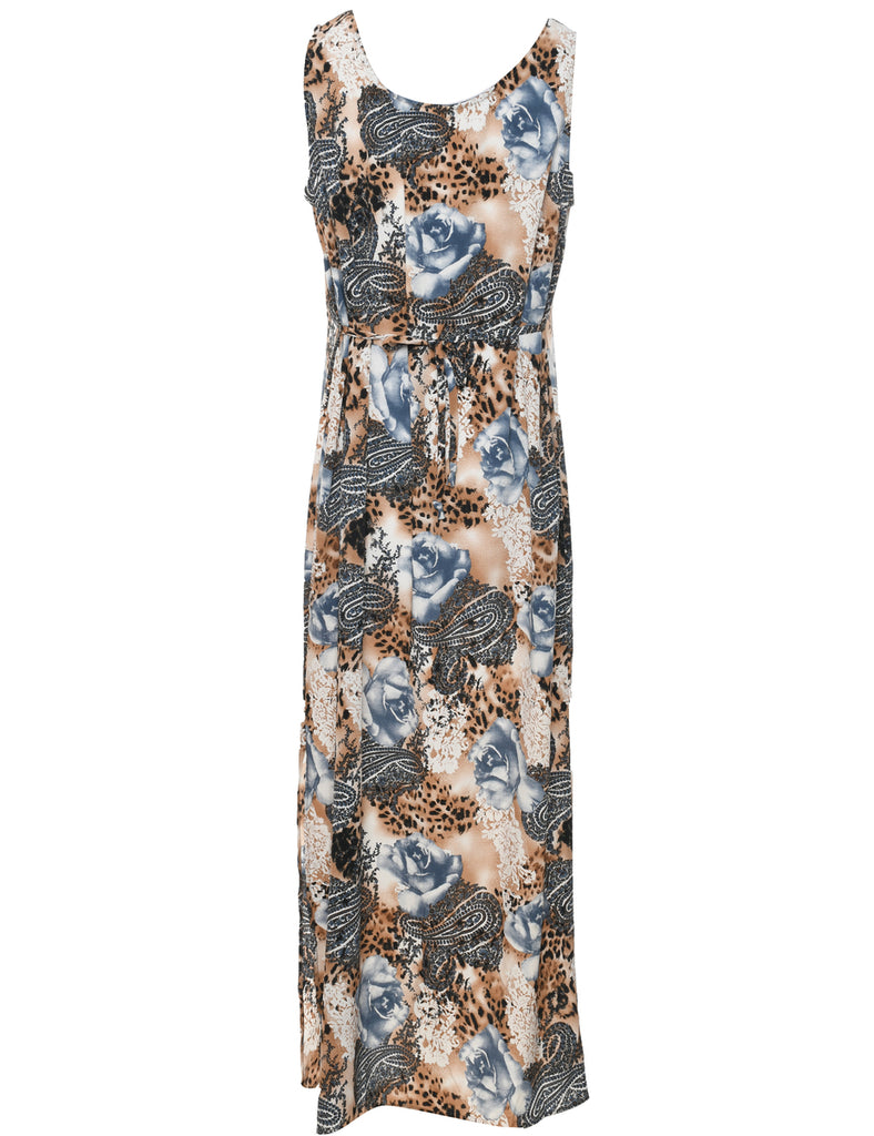 Paisley Print Dress - L