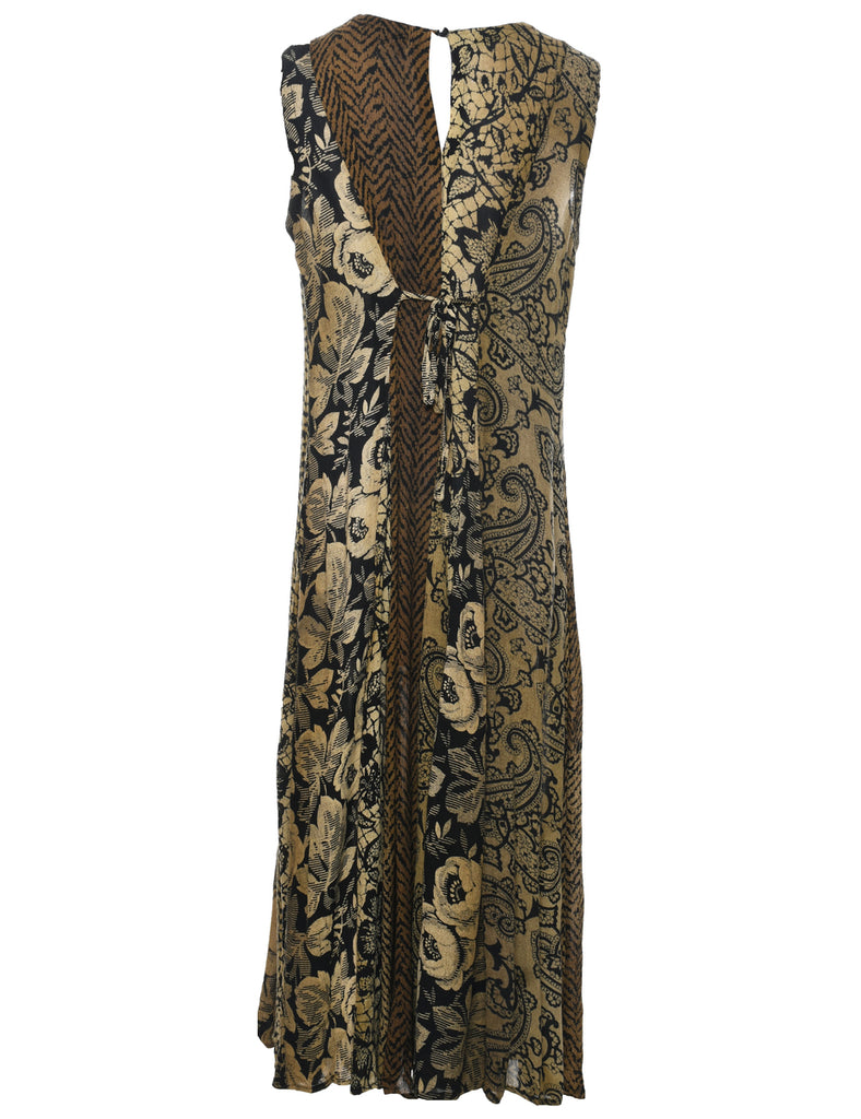 Paisley Print Dress - L
