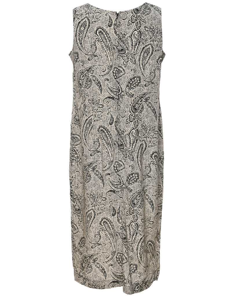 Paisley Print Dress - L
