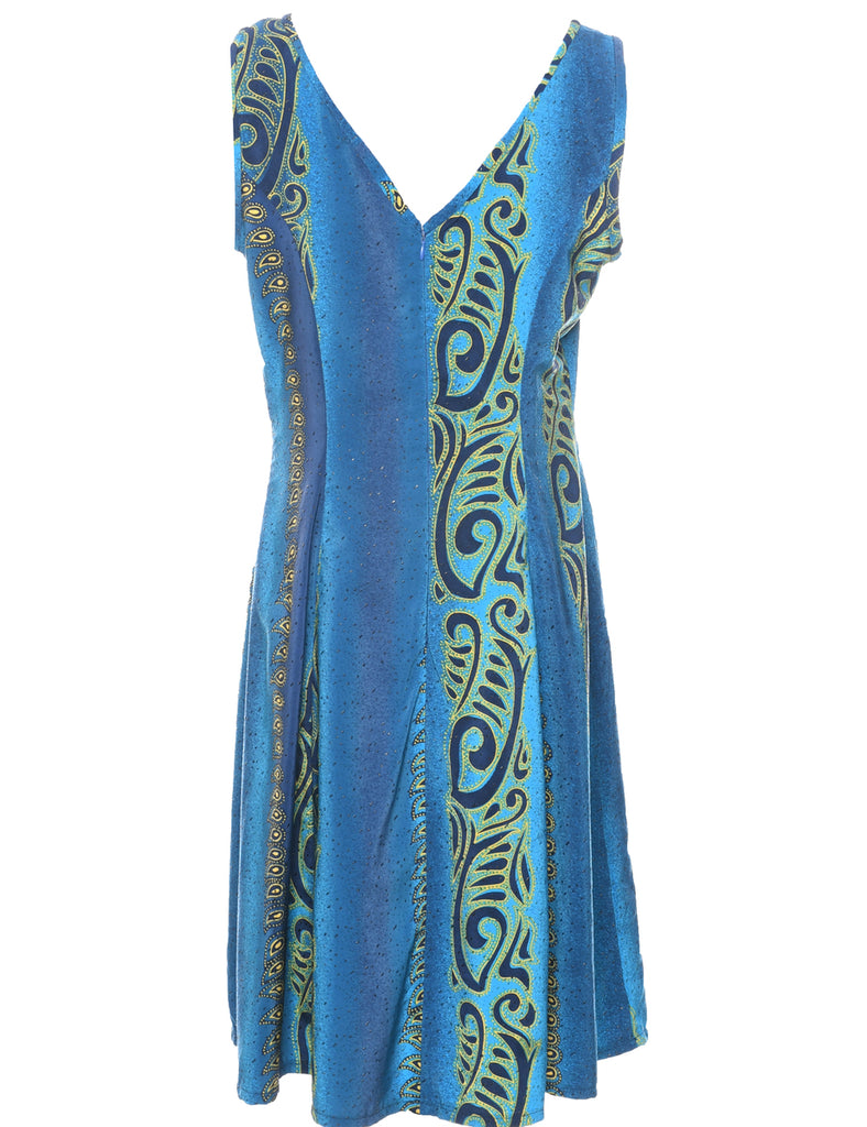 Paisley Print Dress - L