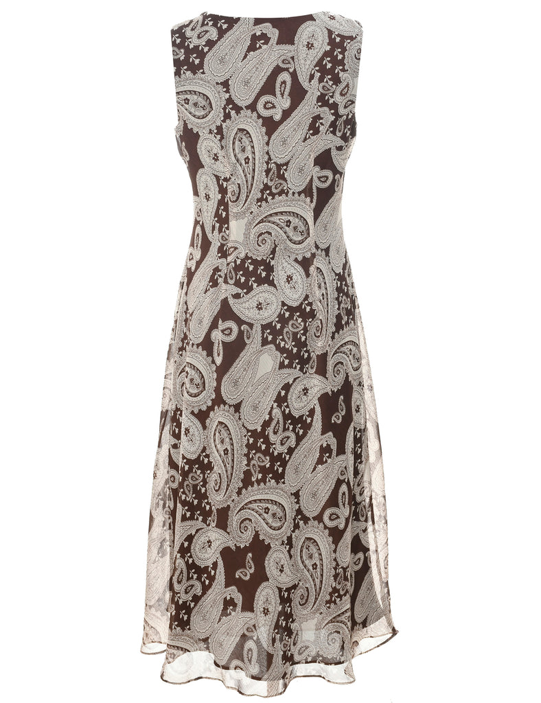 Paisley Print Dress - M