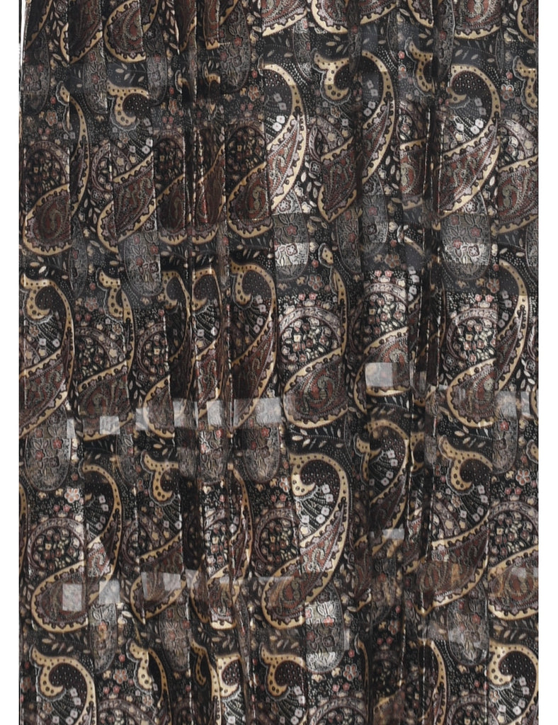 Paisley Print Dress - L