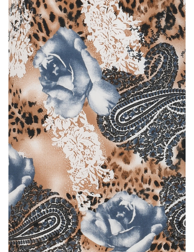 Paisley Print Dress - L
