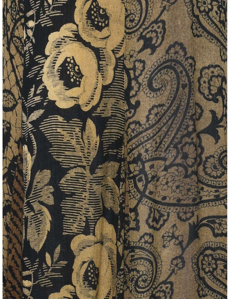 Paisley Print Dress - L