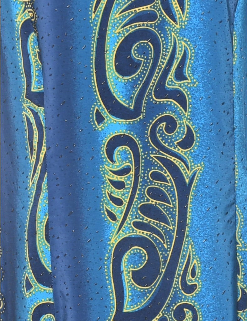 Paisley Print Dress - L