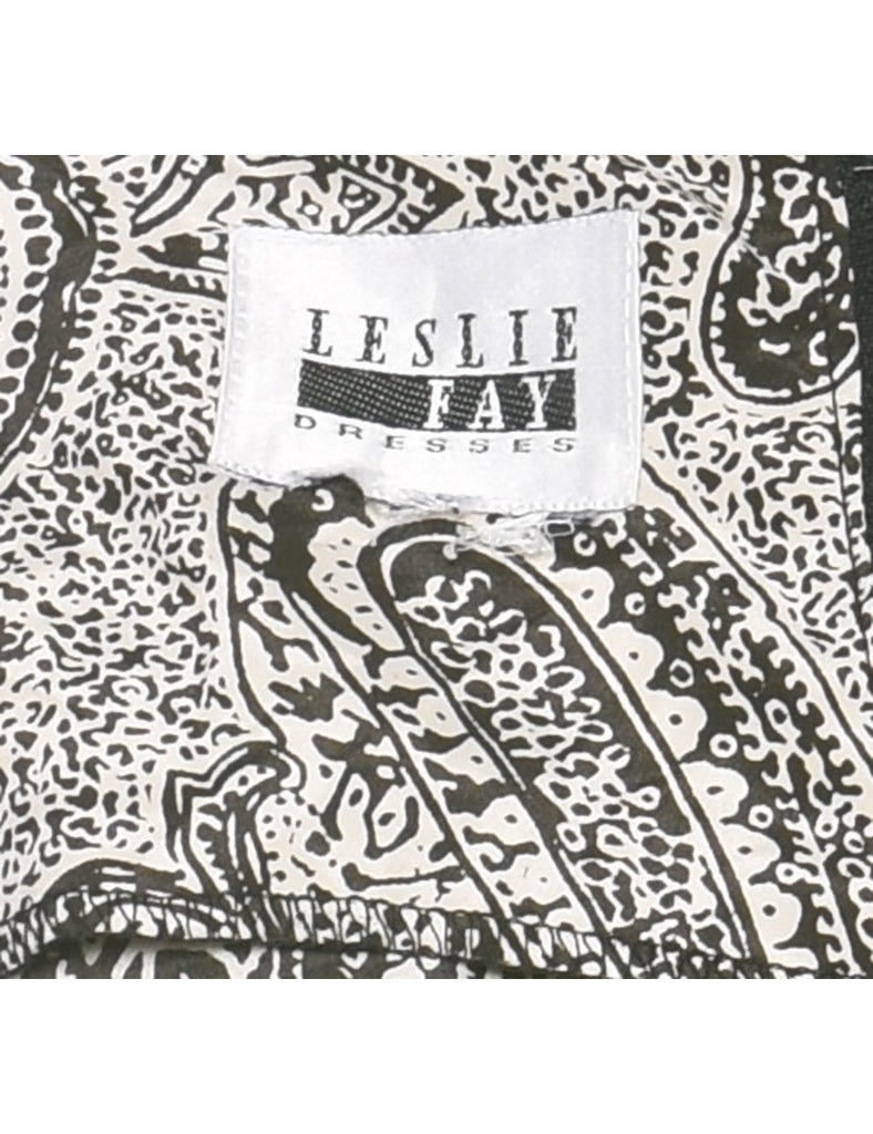 Paisley Print Dress - L