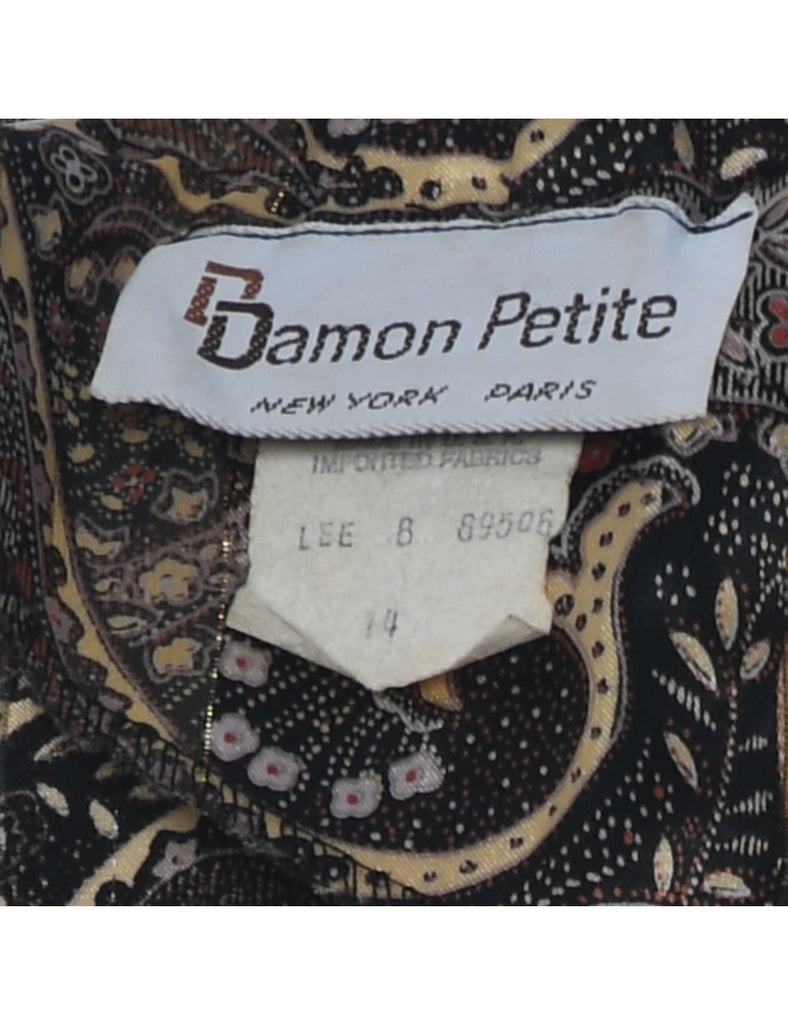 Paisley Print Dress - L
