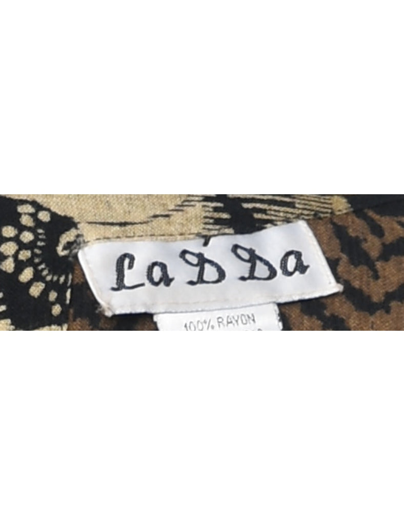 Paisley Print Dress - L
