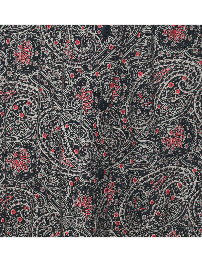 Paisley Print Maxi Skirt - M