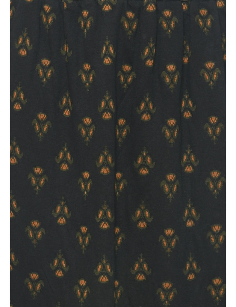 Paisley Print Midi Skirt - S