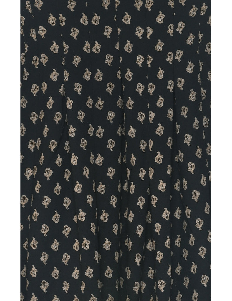 Paisley Print Midi Skirt - S