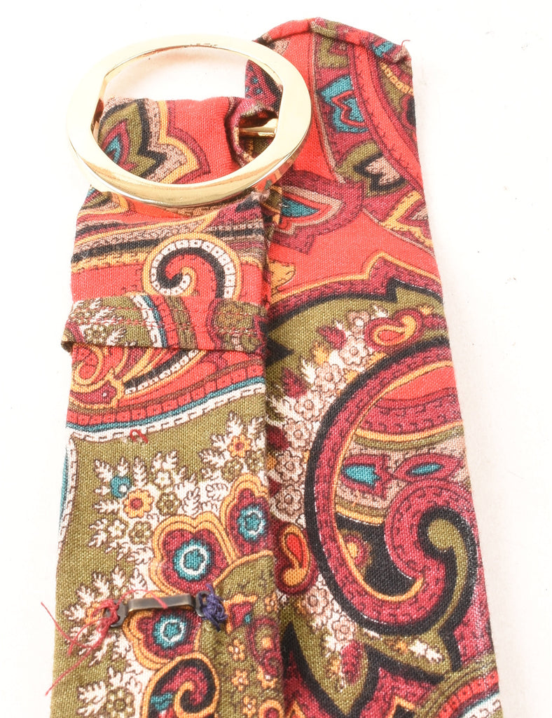 Paisley Print Waist Belt - M