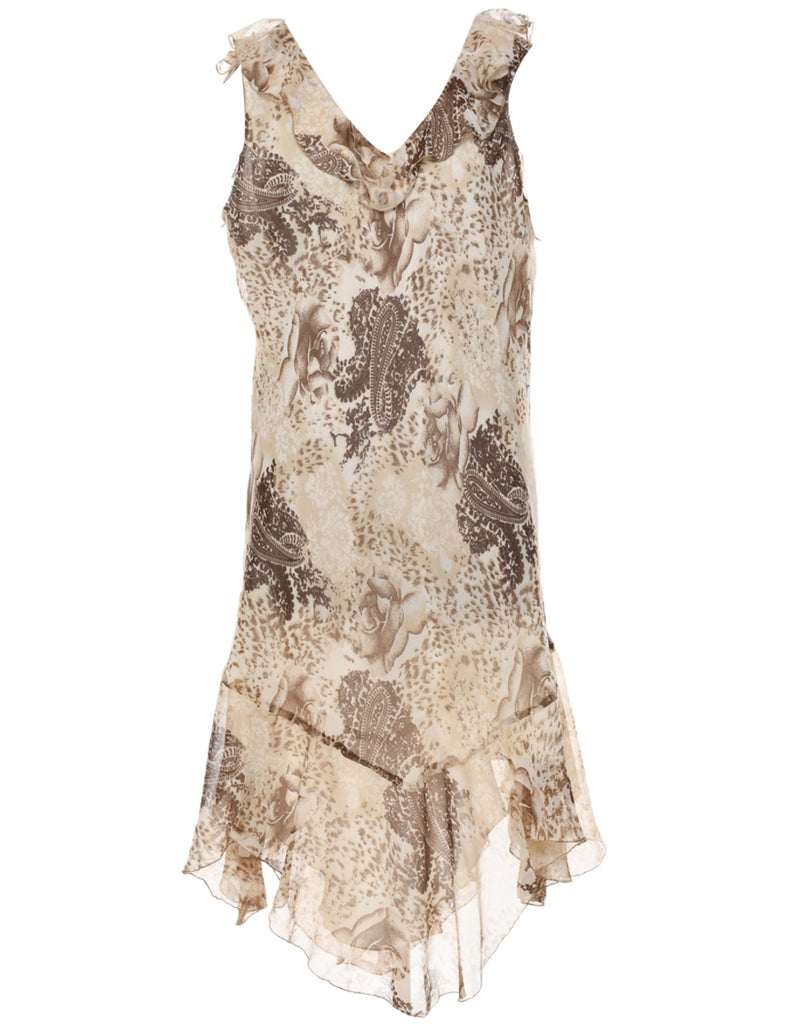 Paisley Print Y2K Dress - XXL