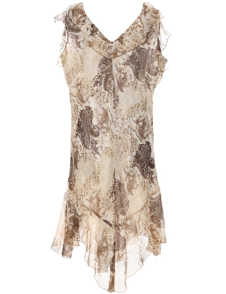 Paisley Print Y2K Dress - XXL
