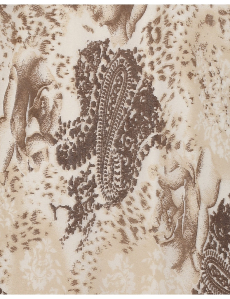 Paisley Print Y2K Dress - XXL