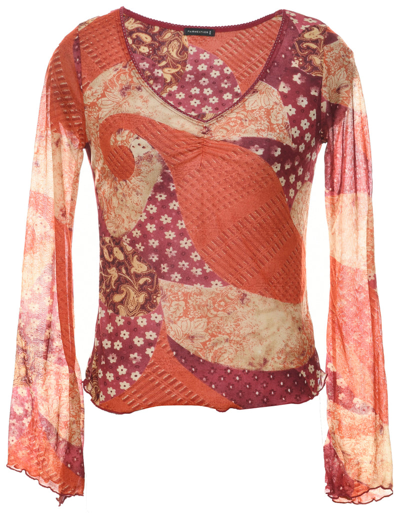 Paisley Printed Top - S