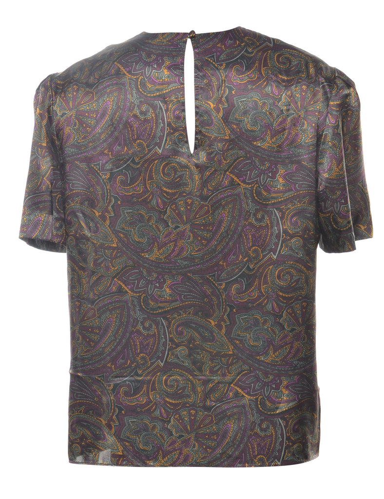 Paisley Printed Top - L