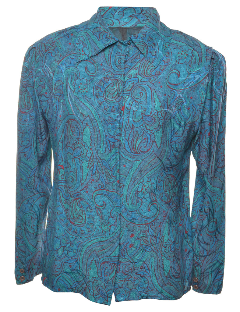 Paisley Silk Blouse - L