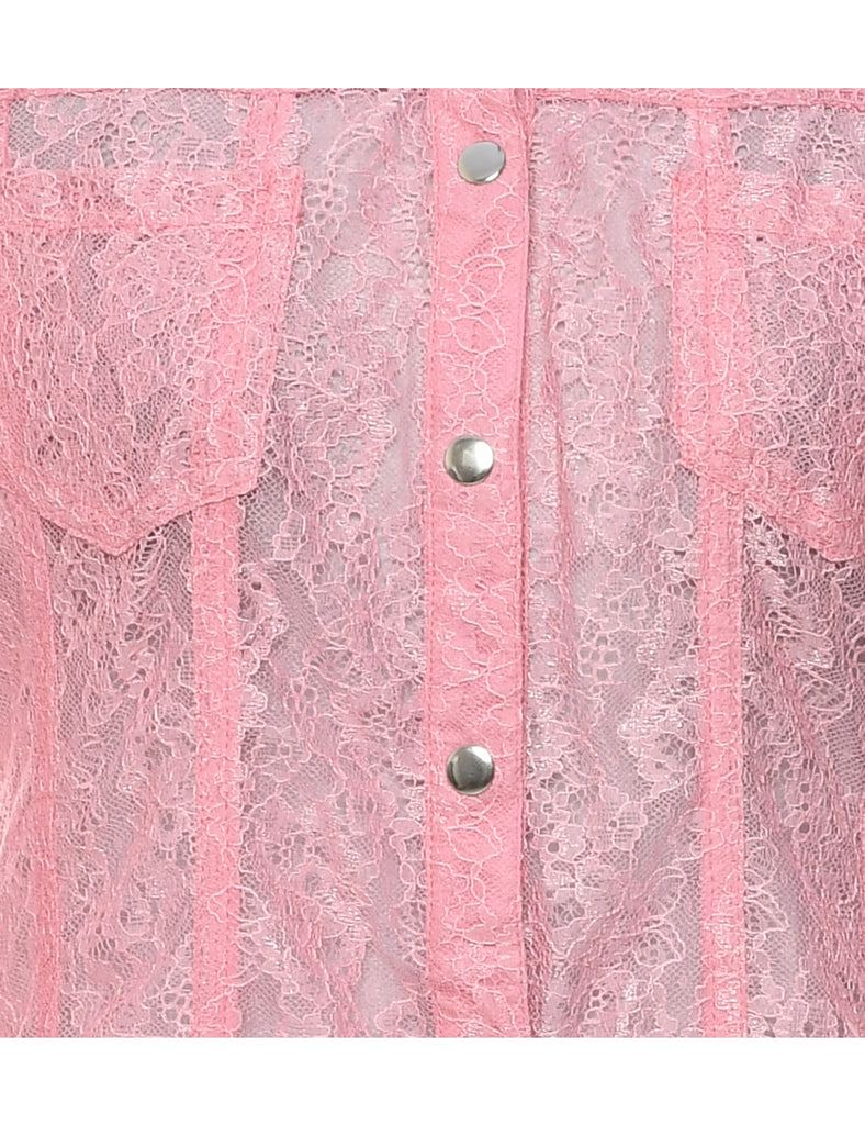 Pale Pink Blouse - M