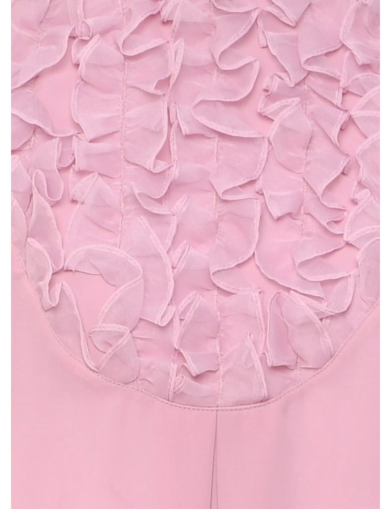 Pale Pink Blouson Dress - M